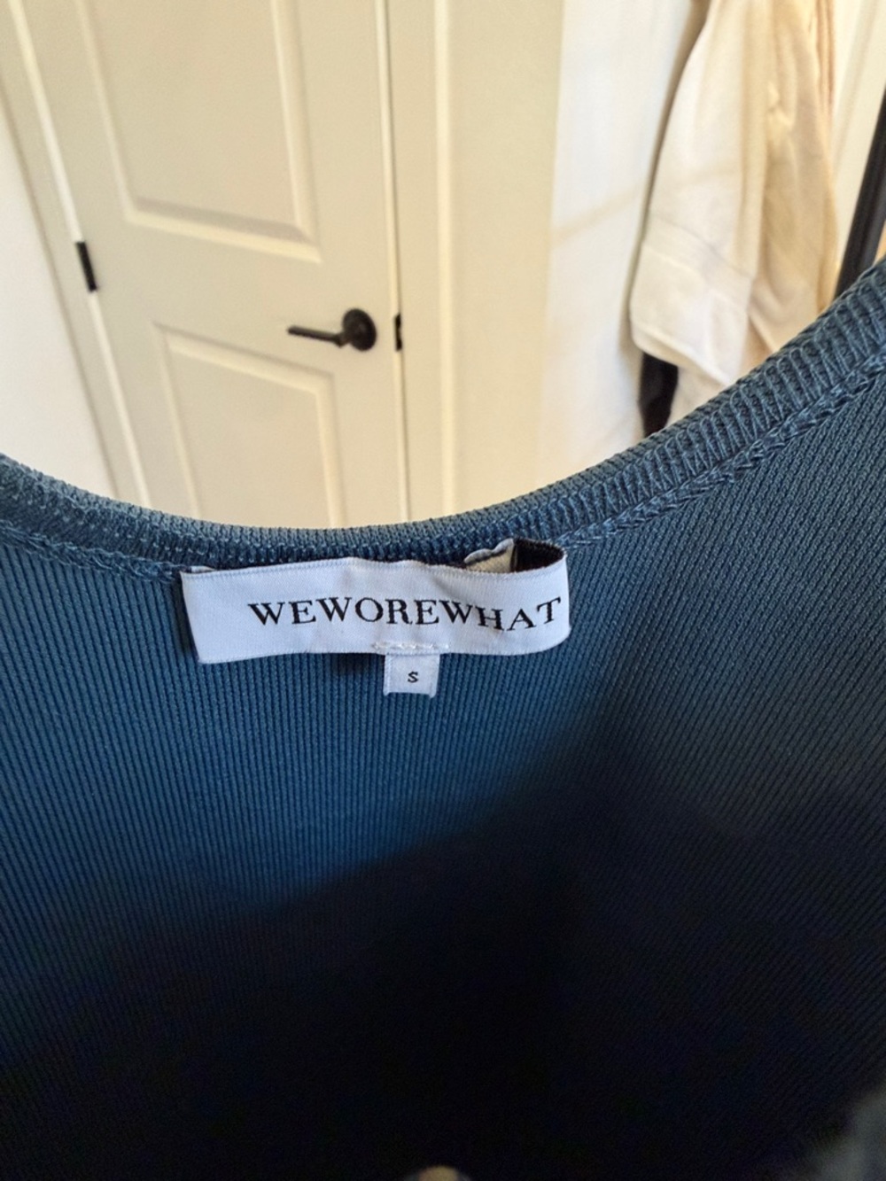 WeWoreWhat Navy Bodice Striped Floral Maxi Dress - Picture 2 of 2